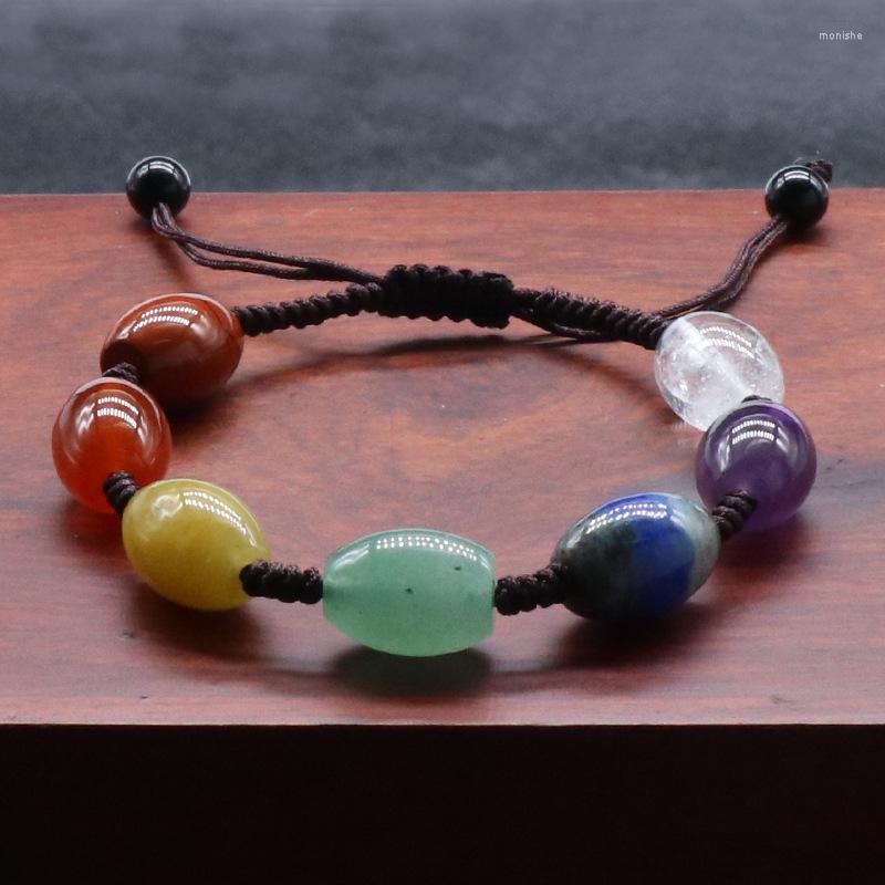 Strand Reiki Healing Natural Stone 7 Chakra Bracelet Amethysts Quartz Beads Rainbow Crystal Christmas Gifts For Women Pulseras
Strand Reiki Healing Natural Stone 7 Chakra Bracelet Amethysts Quartz Beads Rainbow Crystal Christmas Gifts For Women Pulseras