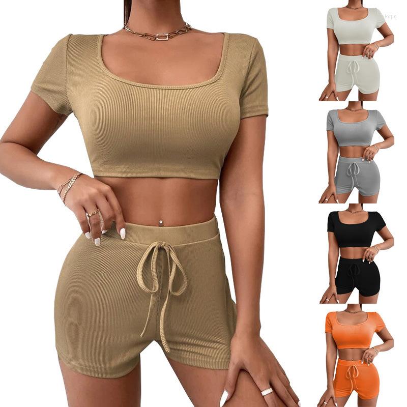 Women' Tracksuits Women' Sets Summer Skinny Tracksuit Breathable Short Sleeved Crop Tops Elastic Waist Lace Up Slim Two Pieces Set, J99224 beige
Women' Tracksuits Women' Sets Summer Skinny Tracksuit Breathable Short Sleeved Crop Tops Elastic Waist Lace Up Slim Two Pieces Set, J99224 beige
