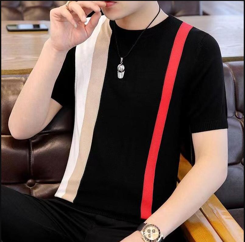 Men's T-Shirts High Quality for Short Sleeve Knit T-Shirts/Male Slim Fit O-Neck Letter Printing Knit T-Shirt, 06
Men's T-Shirts High Quality for Short Sleeve Knit T-Shirts/Male Slim Fit O-Neck Letter Printing Knit T-Shirt, 06