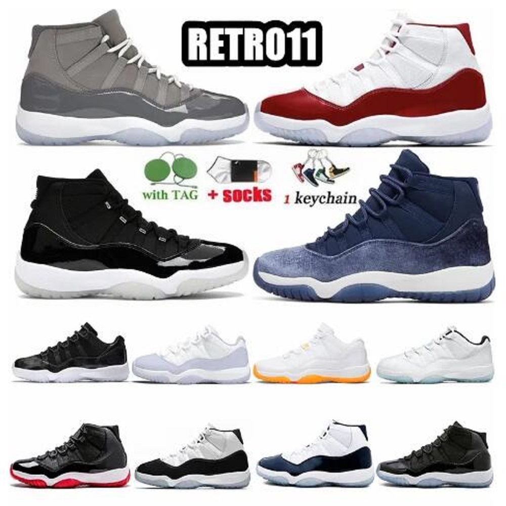 2022 Top boots Basketball shoes 11 11s cool grey animal instinct 25th Anniversary black cat bred cherry pure violet men women designer Sneakers US Size 5.5-13, Color 35
2022 Top boots Basketball shoes 11 11s cool grey animal instinct 25th Anniversary black cat bred cherry pure violet men women designer Sneakers US Size 5.5-13, Color 35