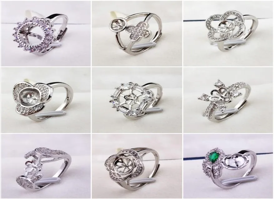 Pearl Rings Setting Zircon Solid 925 Silver Ring Setting Ring Mounting Ring Blank DIY Jewelry 50 Styles DIY Gift4120582
Pearl Rings Setting Zircon Solid 925 Silver Ring Setting Ring Mounting Ring Blank DIY Jewelry 50 Styles DIY Gift4120582