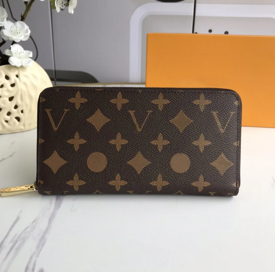 Fashion designer wallets luxury mens womens bags Highs quality flower letter Zippy zipper checked coin purse card holders with Original box dust bag Gold zipper, #1
Fashion designer wallets luxury mens womens bags Highs quality flower letter Zippy zipper checked coin purse card holders with Original box dust bag Gold zipper, #1