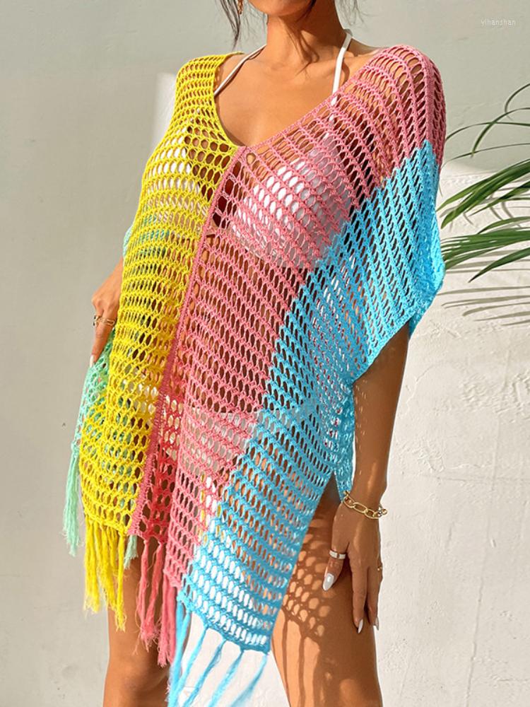 Women's Swimwear Bikini Cover Ups For Women 2023 Crochet Beach Dresses And Tunics Rainbow Patchwork Tassel Knitted Transparent Bathing Suit, Gray jersy covers
Women's Swimwear Bikini Cover Ups For Women 2023 Crochet Beach Dresses And Tunics Rainbow Patchwork Tassel Knitted Transparent Bathing Suit, Gray jersy covers