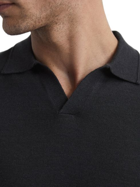 Men's Polos 100% Merino Wool Polo Shirt Men Short Sleeve Knit Open Collar T Shirt Merino Base Layer Breathable Quick Dry Anti-Odor T Shirts 23031