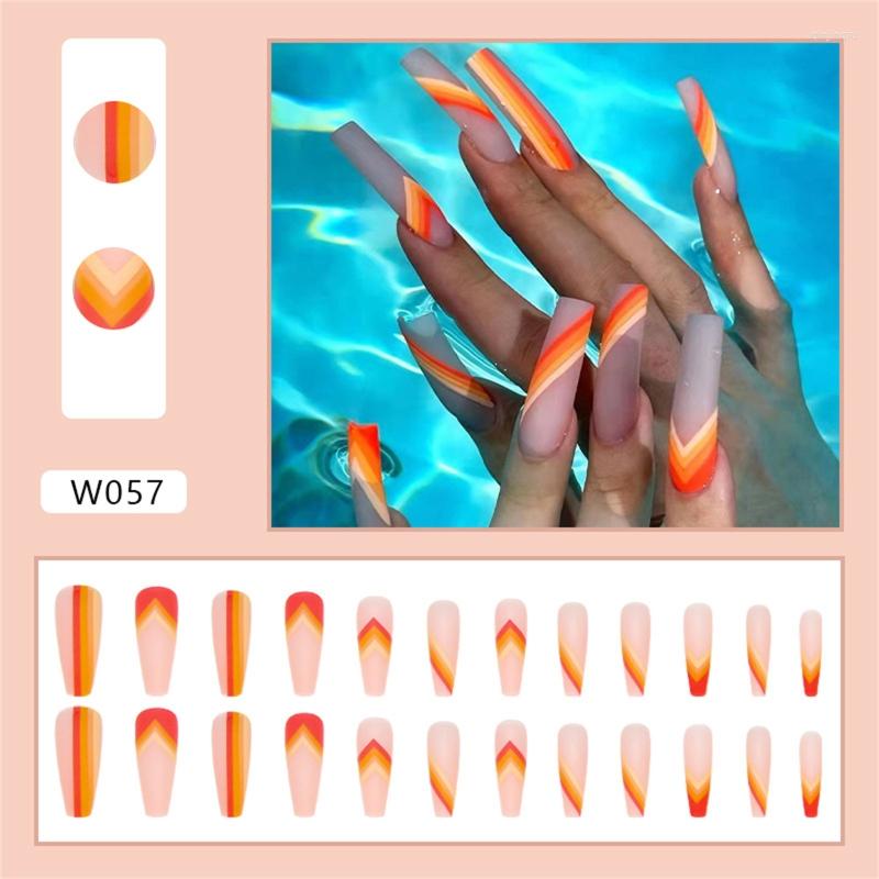 False Nails Glossy Coffin Nail Gradient Long Press On Ballets Fake Reusable Wear Design French Dropship, Picture shown
False Nails Glossy Coffin Nail Gradient Long Press On Ballets Fake Reusable Wear Design French Dropship, Picture shown