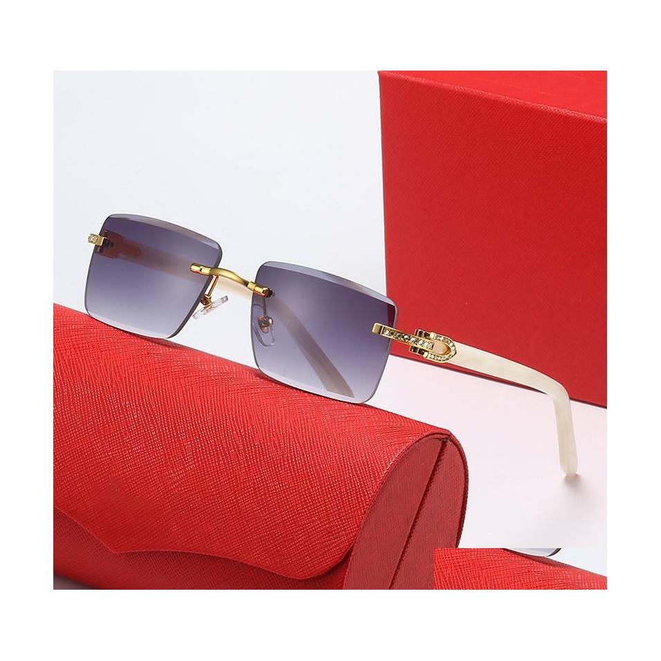 Sunglasses Diamond Rimless Glasses Mens White Buffalo Horn Classic Fashion C Shaped Decorationspring Hinge Metal Optical Frame Rec W Dhrwy
Sunglasses Diamond Rimless Glasses Mens White Buffalo Horn Classic Fashion C Shaped Decorationspring Hinge Metal Optical Frame Rec W Dhrwy