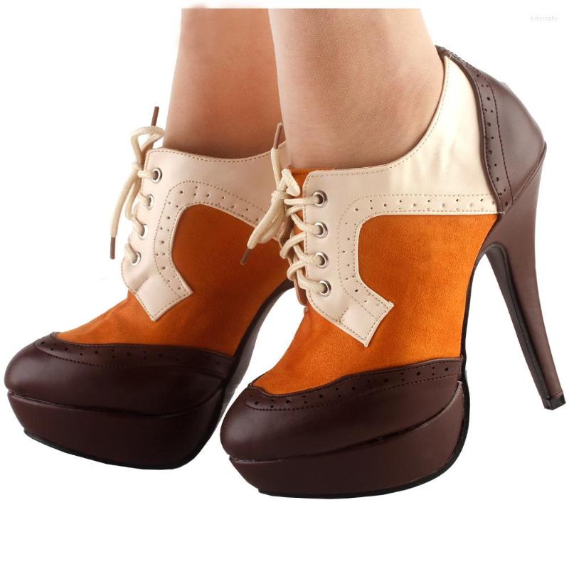 Dress Shoes LF30312 SHOW STORY Retro Brown Beige Lace-Up Platform Stiletto Ankle Boot Bootie, Blue
Dress Shoes LF30312 SHOW STORY Retro Brown Beige Lace-Up Platform Stiletto Ankle Boot Bootie, Blue