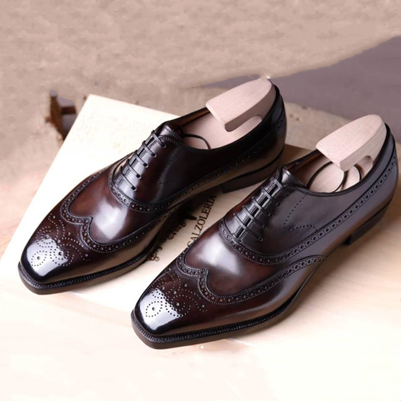 Mens Brown Brogue Shoes Breathable Square Head Business Office Lace-up Fretwork Dress Shoes for Men with Free Shipping
Mens Brown Brogue Shoes Breathable Square Head Business Office Lace-up Fretwork Dress Shoes for Men with Free Shipping