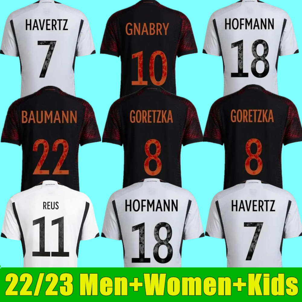 New 2022 Germany Soccer Jerseys home away HUMMELS WORlD KROOS WERNER CUP MULLER Football shirt t GOTZE SANEA KHEDIRA REUS German 22 23 mens Women kids kit uniform, Adult home
New 2022 Germany Soccer Jerseys home away HUMMELS WORlD KROOS WERNER CUP MULLER Football shirt t GOTZE SANEA KHEDIRA REUS German 22 23 mens Women kids kit uniform, Adult home