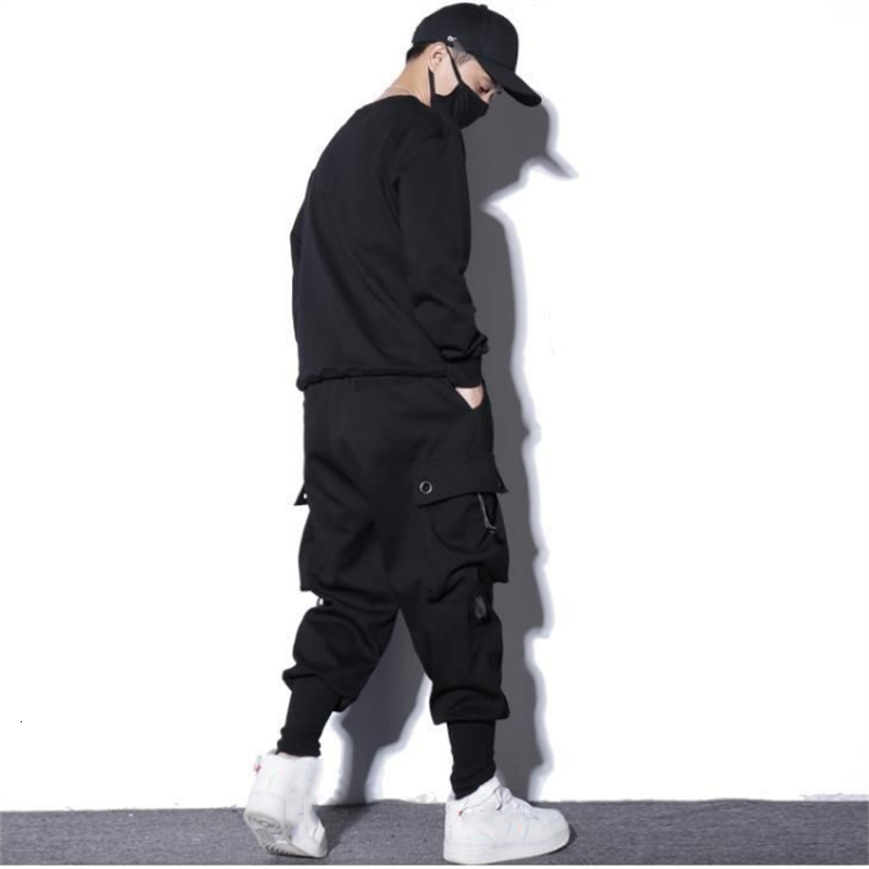 Men's Pants Loose Harem Pants Men Functional Cargo Trouser Hip Hop Outdoor Casual Ankle Length Pants Fashion Streetwear Big Size Men Clothes 2303