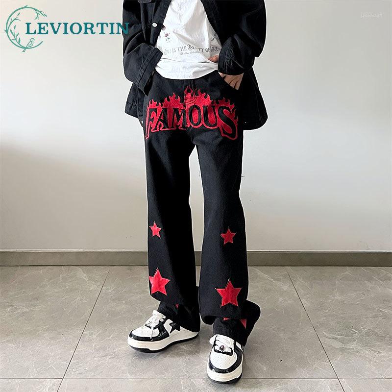 Men' Jeans American Vibe Styles Patch Letter Embroidery Black Baggy Men Pants Y2K Clothes Hip Hop Straight Elegant Denim Trousers
Men' Jeans American Vibe Styles Patch Letter Embroidery Black Baggy Men Pants Y2K Clothes Hip Hop Straight Elegant Denim Trousers