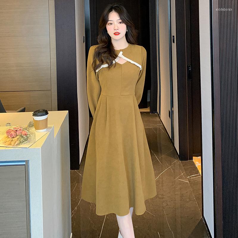 Casual Dresses Autumn Holiday Two Restoring Ancient Ways Long-sleeved Their Children 2023 Installed Temperament Waist Hollow Out Dress, Khaki
Casual Dresses Autumn Holiday Two Restoring Ancient Ways Long-sleeved Their Children 2023 Installed Temperament Waist Hollow Out Dress, Khaki