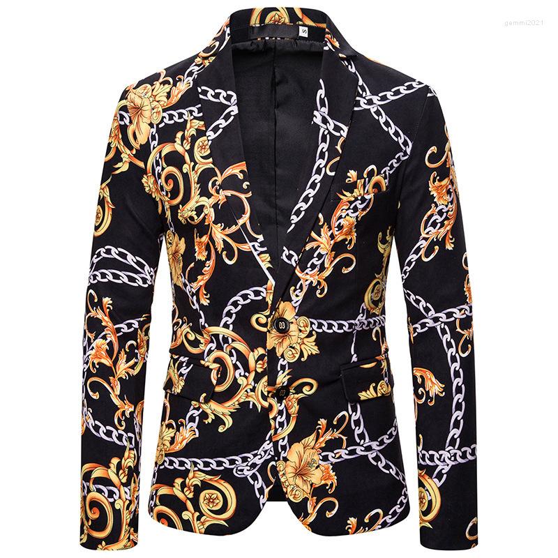 Men' Suits Fashion Gold Chain Print Men' Blazers And Suit Jackets 2023 Single Breasted Floral Blazer Men Prom Formal Homme XXL1, Picture color
Men' Suits Fashion Gold Chain Print Men' Blazers And Suit Jackets 2023 Single Breasted Floral Blazer Men Prom Formal Homme XXL1, Picture color