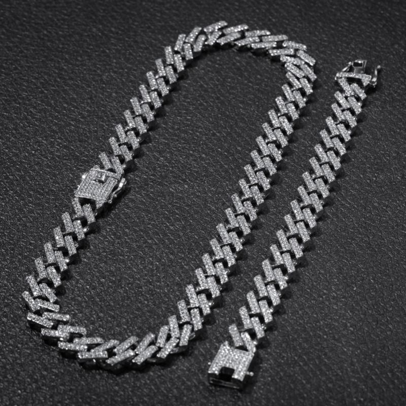 Chains Fashion Jewelry Sets Necklaces &bracelets 13/15mm Iced Out 2 Row Red Black Crystal Prong Cuban Link For Men WomenChains
Chains Fashion Jewelry Sets Necklaces &bracelets 13/15mm Iced Out 2 Row Red Black Crystal Prong Cuban Link For Men WomenChains