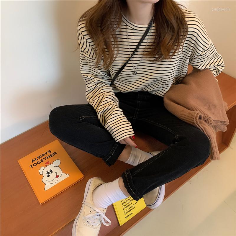 Women's T Shirts Loose Casual Ins Striped T-shirt Women's T-shirts Tops Japanese Kawaii Ladies Ulzzang Female Korean Harajuku Clothes, Black
Women's T Shirts Loose Casual Ins Striped T-shirt Women's T-shirts Tops Japanese Kawaii Ladies Ulzzang Female Korean Harajuku Clothes, Black