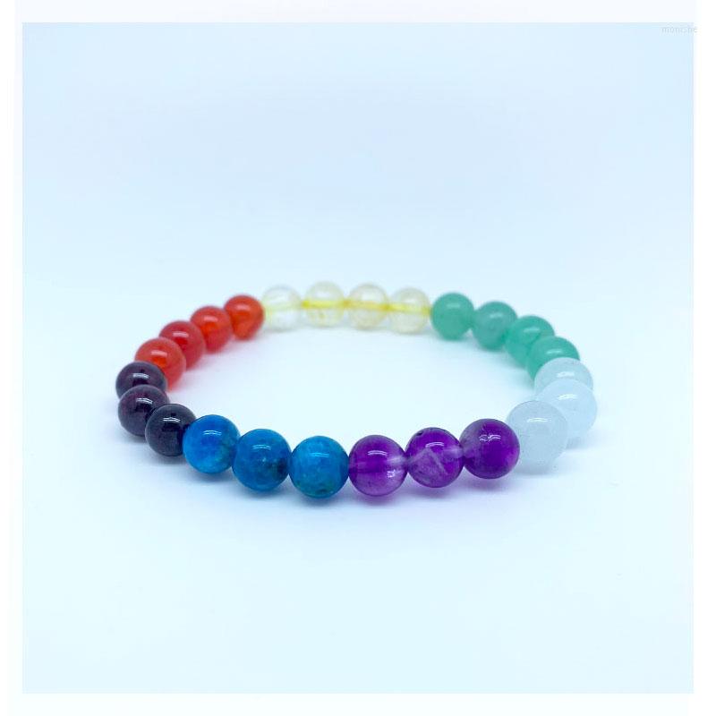Strand 6mm 8mm Natural Colorful Gemstone 7 Chakra Bracelet Yoga Lovers Cure Energy Crystal String Beads Wealth Healthy Purify Gift
Strand 6mm 8mm Natural Colorful Gemstone 7 Chakra Bracelet Yoga Lovers Cure Energy Crystal String Beads Wealth Healthy Purify Gift