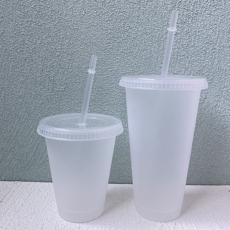 24oz Clear Cup Plastic Mugs Transparent Tumbler Summer Reusable Cold Drinking Coffee Juice Mug with Lid and Straw dh545
24oz Clear Cup Plastic Mugs Transparent Tumbler Summer Reusable Cold Drinking Coffee Juice Mug with Lid and Straw dh545