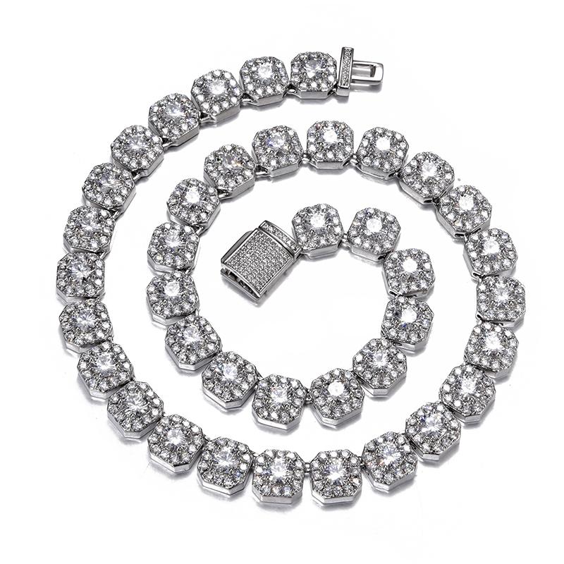 Hip Hop Gold Silver 11mm Cube Square Cubic Zircon Chain Necklace Micro Pave CZ Copper Jewelry Drop
Hip Hop Gold Silver 11mm Cube Square Cubic Zircon Chain Necklace Micro Pave CZ Copper Jewelry Drop
