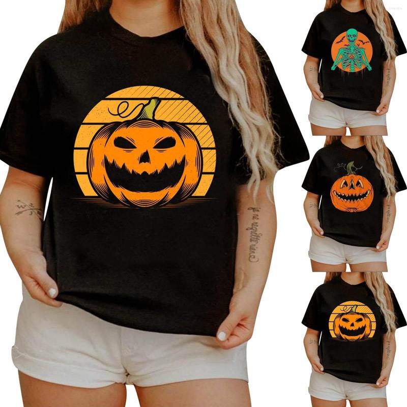 Women's T Shirts Halloween Women Short Sleeve Pumpkin Face Printing Round Neck T-Shirt Tops Daily Casual All-match Lovely Girls Polyester, Yellow
Women's T Shirts Halloween Women Short Sleeve Pumpkin Face Printing Round Neck T-Shirt Tops Daily Casual All-match Lovely Girls Polyester, Yellow