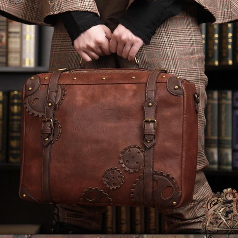 Evening Bags Women's Vintage Leather Steampunk Tote Bag Crossbody Travel/Party/Cosplay Satchel, Auburn
Evening Bags Women's Vintage Leather Steampunk Tote Bag Crossbody Travel/Party/Cosplay Satchel, Auburn