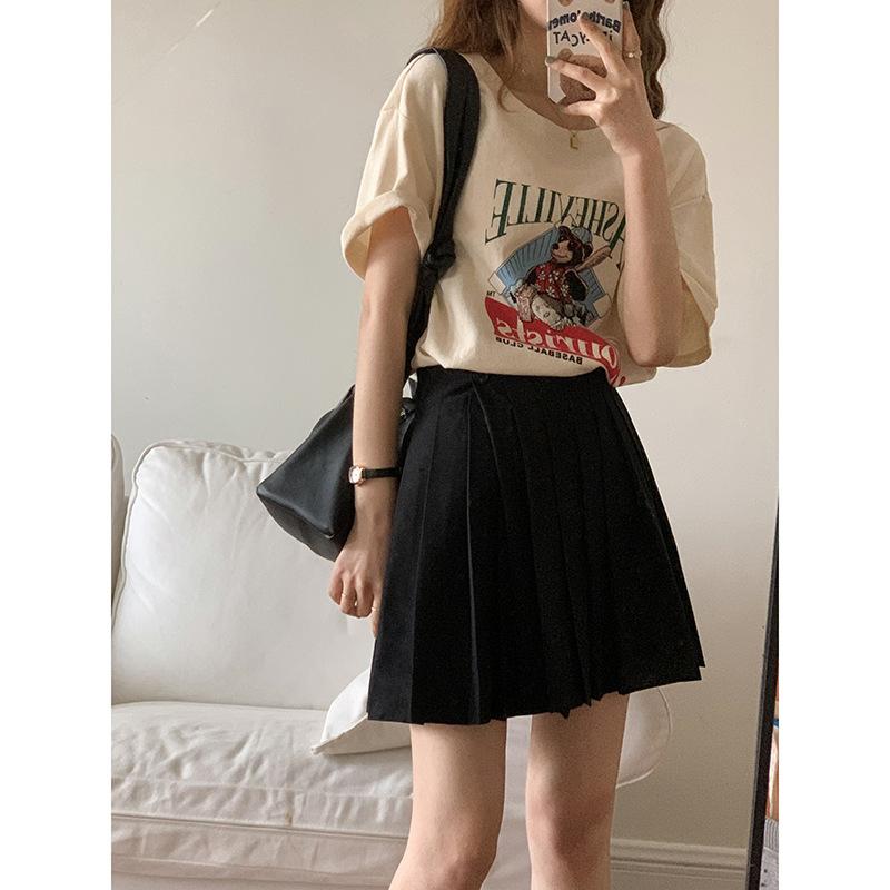 Women's T Shirts Woman Cartoon Print Loose Casual Age-Reducing Round Neck Shirt Funny Cute Anime Graphic Female Tee Tops UlzzangWomen's, White
Women's T Shirts Woman Cartoon Print Loose Casual Age-Reducing Round Neck Shirt Funny Cute Anime Graphic Female Tee Tops UlzzangWomen's, White