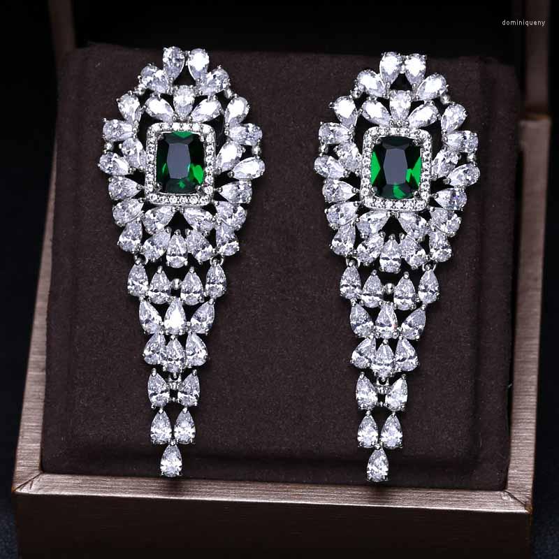 Dangle Earrings A311G Clear And Green Dangles Long For Women Wedding Trendy Water Drop Zircon Party Gift
Dangle Earrings A311G Clear And Green Dangles Long For Women Wedding Trendy Water Drop Zircon Party Gift