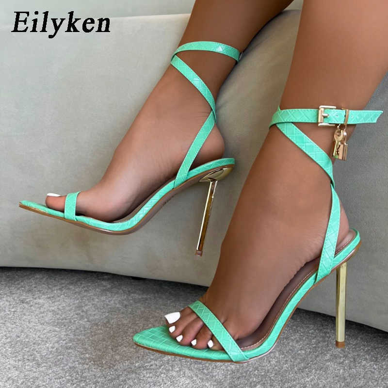 New Ankle Strap Women's High Heels Sandals Pointed Toe Female Party Shoes Sandalias de mujer 230306, Blue
New Ankle Strap Women's High Heels Sandals Pointed Toe Female Party Shoes Sandalias de mujer 230306, Blue