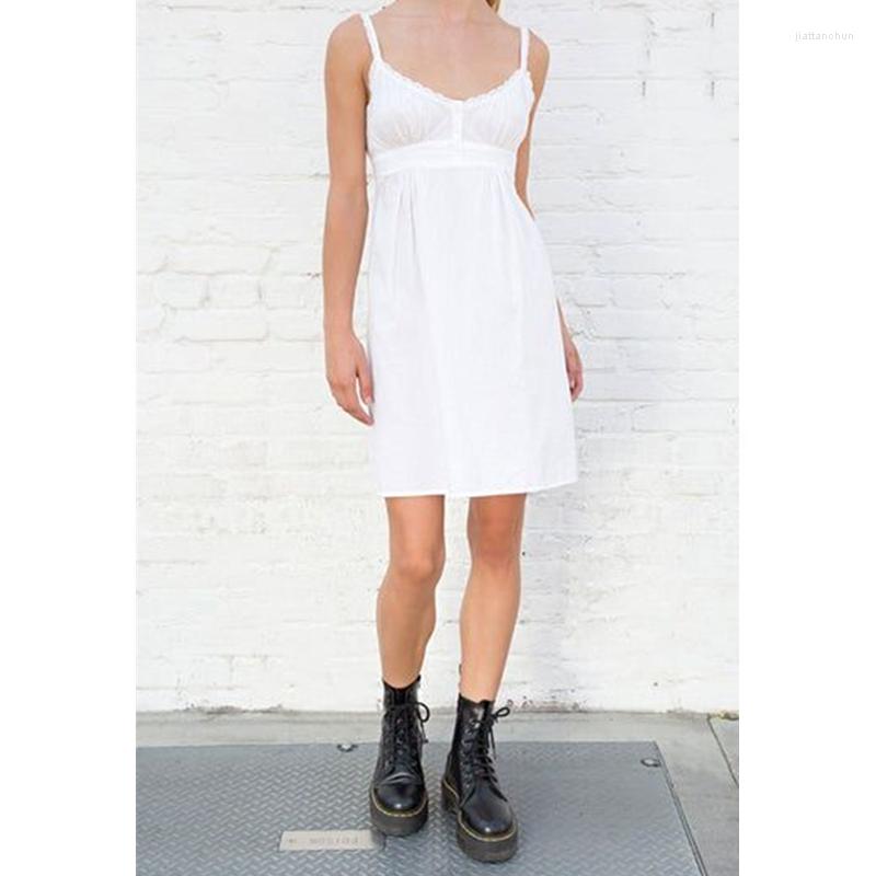 Casual Dresses Y2k Dress 2000s Fairy Grunge Clothes Sweet Aesthetic Women V Neck Sleeveless Short Mini White Beach Streetwear, As photo shows
Casual Dresses Y2k Dress 2000s Fairy Grunge Clothes Sweet Aesthetic Women V Neck Sleeveless Short Mini White Beach Streetwear, As photo shows