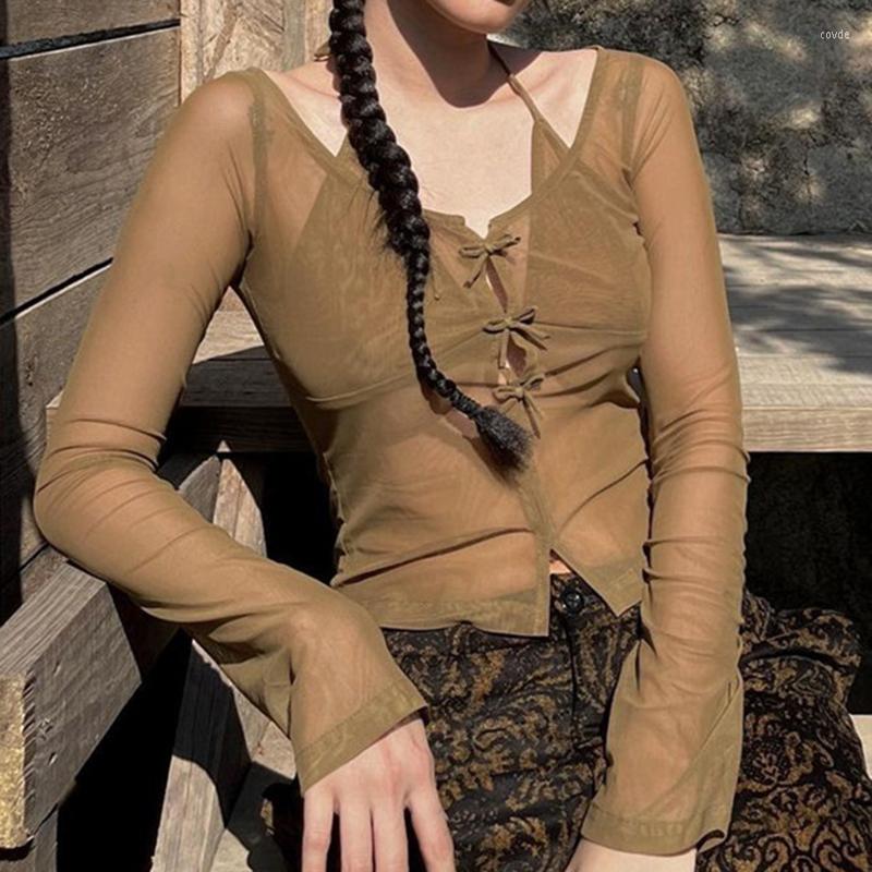 Women' T Shirts Harajuku Mesh Sheer Crop Top Kawaii Bow Hollow Out Halter T-shirt E-girl See Through Long Sleeve Tees Women Vintage, Green
Women' T Shirts Harajuku Mesh Sheer Crop Top Kawaii Bow Hollow Out Halter T-shirt E-girl See Through Long Sleeve Tees Women Vintage, Green