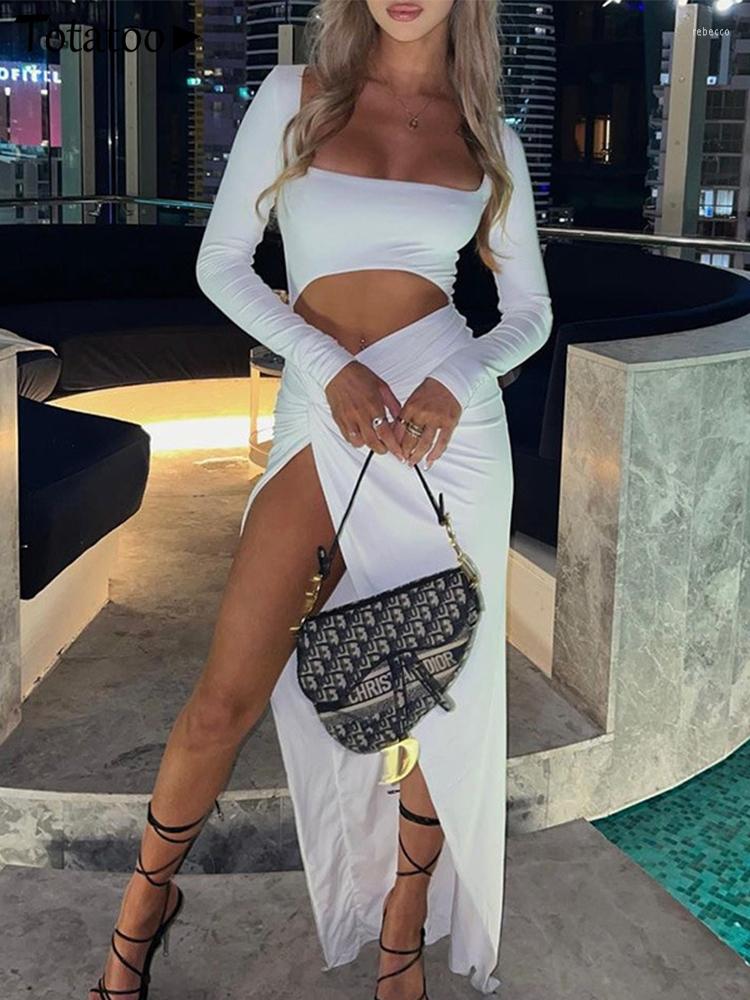 Casual Dresses Totatop Elegant Square Neck Long Sleeve Cut Out Bandage Maxi Dress For Women 2023 Fall Cross Ruched Split Party Wrap White, Black
Casual Dresses Totatop Elegant Square Neck Long Sleeve Cut Out Bandage Maxi Dress For Women 2023 Fall Cross Ruched Split Party Wrap White, Black