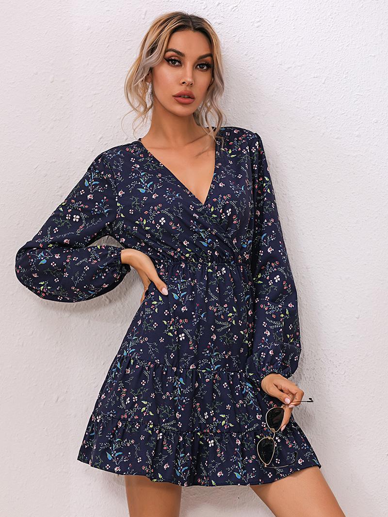 Casual Dresses Women Elegant Ruffle 2023 Female Chic Printed Floral Blue Mini Dress Sexy V-neck Long Sleeve High Waist Vestidos
Casual Dresses Women Elegant Ruffle 2023 Female Chic Printed Floral Blue Mini Dress Sexy V-neck Long Sleeve High Waist Vestidos