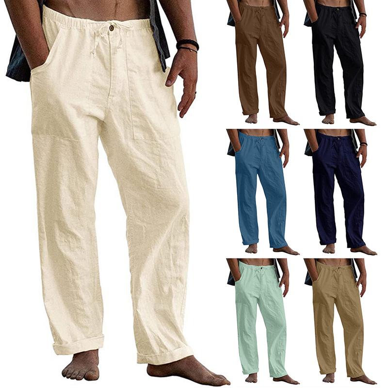 Men's Pants Summer Men Casual Trousers Cotton Solid Color Yoga Large Size Thin Breathable With Pockets Sports StreetwearMen's, Light green
Men's Pants Summer Men Casual Trousers Cotton Solid Color Yoga Large Size Thin Breathable With Pockets Sports StreetwearMen's, Light green