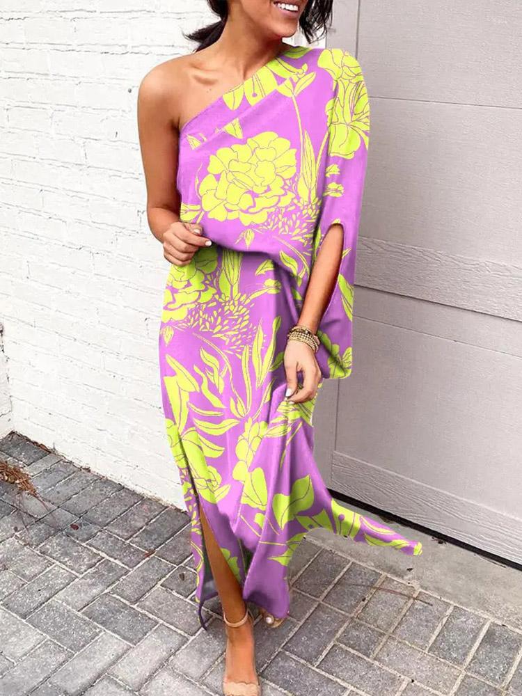 Casual Dresses Retro Lady Street Loose Maxi Dress Elegant Diagonal Collar Office Waist Slit Print Fashion One Shoulder Sleeve Party, 16 black leaves
Casual Dresses Retro Lady Street Loose Maxi Dress Elegant Diagonal Collar Office Waist Slit Print Fashion One Shoulder Sleeve Party, 16 black leaves
