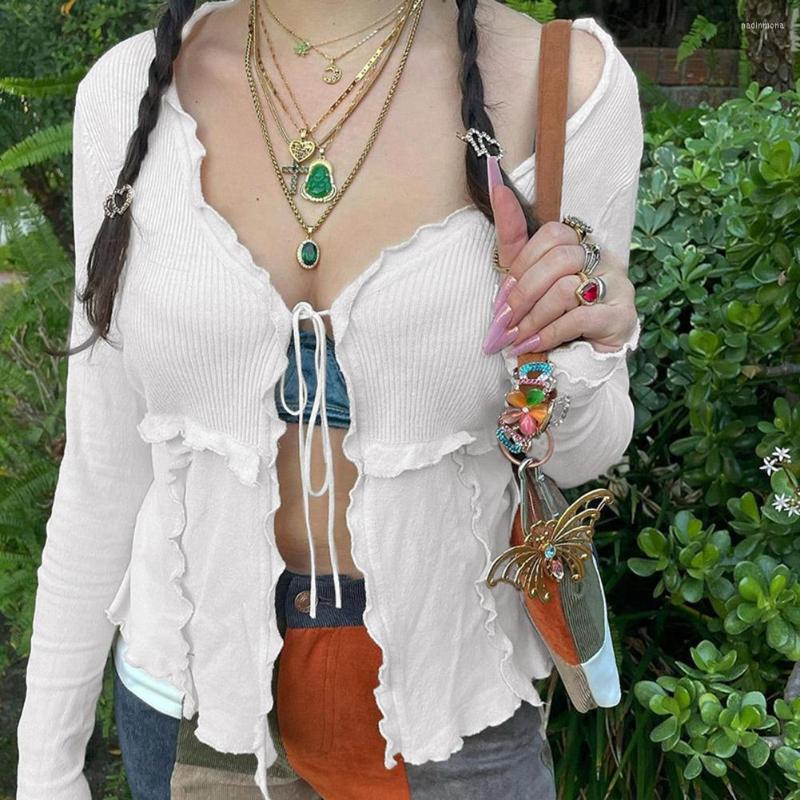 Women' T Shirts YiYiMiYu Y2K Fairy Aesthetics Patchwork Ruffles Tops Vintage E-girl Cute V-neck Lace-up Long Sleeve T-shirts Retro, White
Women' T Shirts YiYiMiYu Y2K Fairy Aesthetics Patchwork Ruffles Tops Vintage E-girl Cute V-neck Lace-up Long Sleeve T-shirts Retro, White