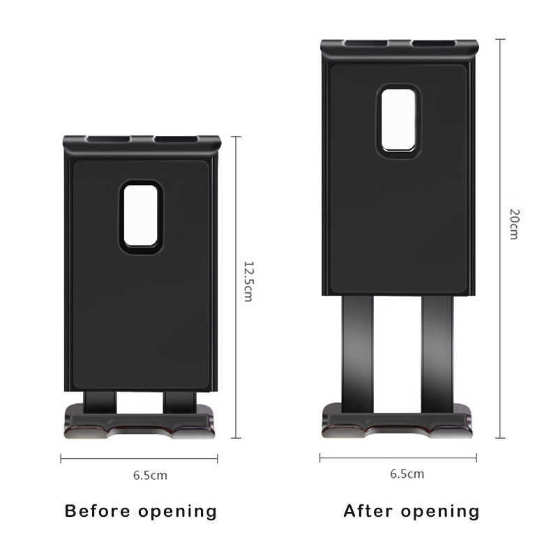 Cell Phone Mounts Holders Car Tablet ipad Holder Car Seat Back Adjustable iPad Stand Car ipad Holder For Headrest 360 Rotation Mobile Phone Mount Hold