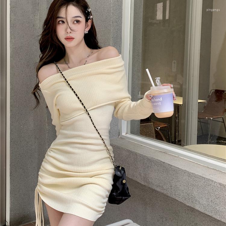 Casual Dresses Dress Superior Quality Long Sleeve Knit Solid Color Slash Neck Fashionable Ladies Sale Drop SFFS206, Random color
Casual Dresses Dress Superior Quality Long Sleeve Knit Solid Color Slash Neck Fashionable Ladies Sale Drop SFFS206, Random color