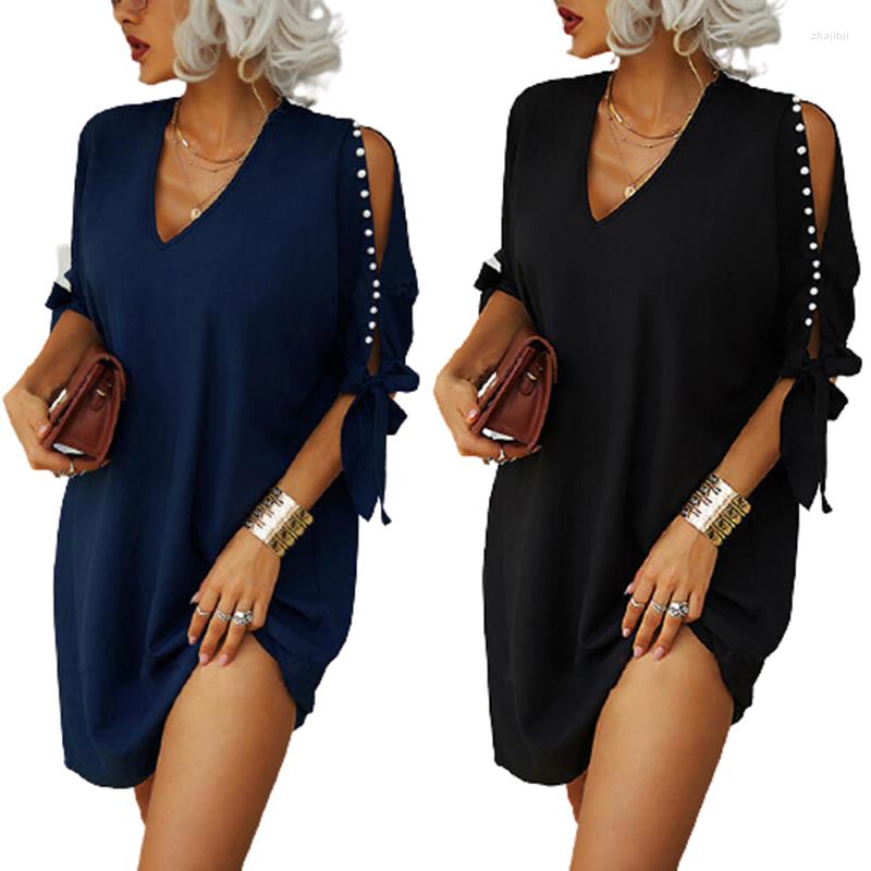 Casual Dresses Fashion Nail Bead Design Off Shoulder Straight Mini Dress Women Summer V-Neck Half Sleeve Party Elegant Street2XL, Om9690 black
Casual Dresses Fashion Nail Bead Design Off Shoulder Straight Mini Dress Women Summer V-Neck Half Sleeve Party Elegant Street2XL, Om9690 black