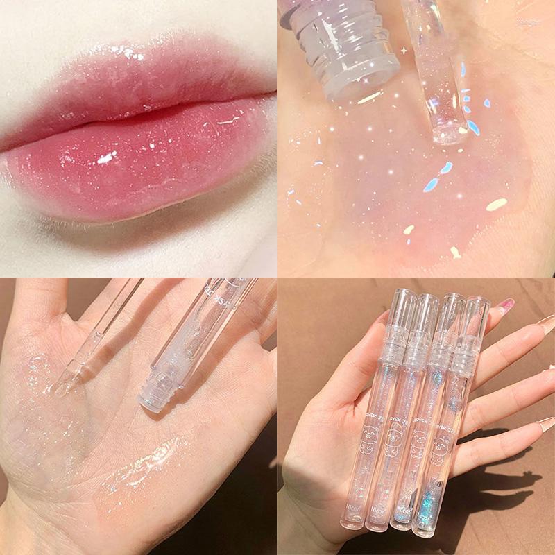 Lip Gloss Mirror Blue Fine Diamond Clear Pearly Seductive Glaze Shiny Lips Long Lasting Waterproof Jelly Toot Oil, 1pc lip brush
Lip Gloss Mirror Blue Fine Diamond Clear Pearly Seductive Glaze Shiny Lips Long Lasting Waterproof Jelly Toot Oil, 1pc lip brush