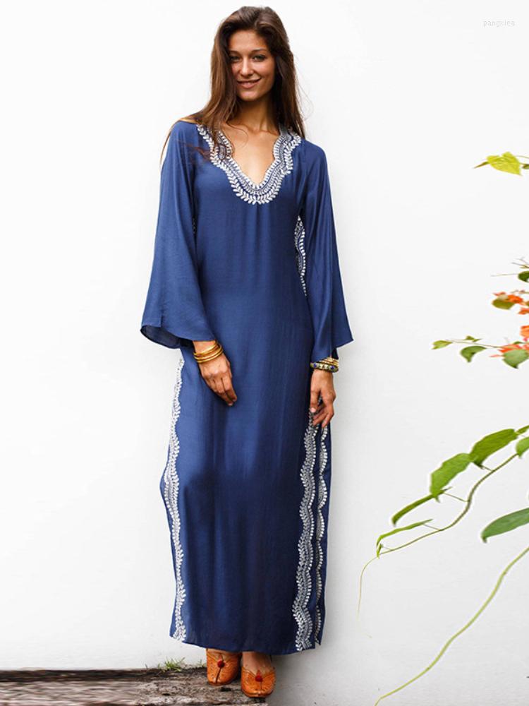 Women's Swimwear Kaftans For Women Lace Embroidery Beach Dresses Swimsuit Cover Up Long Sleeve Side Split Bathing Suits, Blue kaftan beach
Women's Swimwear Kaftans For Women Lace Embroidery Beach Dresses Swimsuit Cover Up Long Sleeve Side Split Bathing Suits, Blue kaftan beach