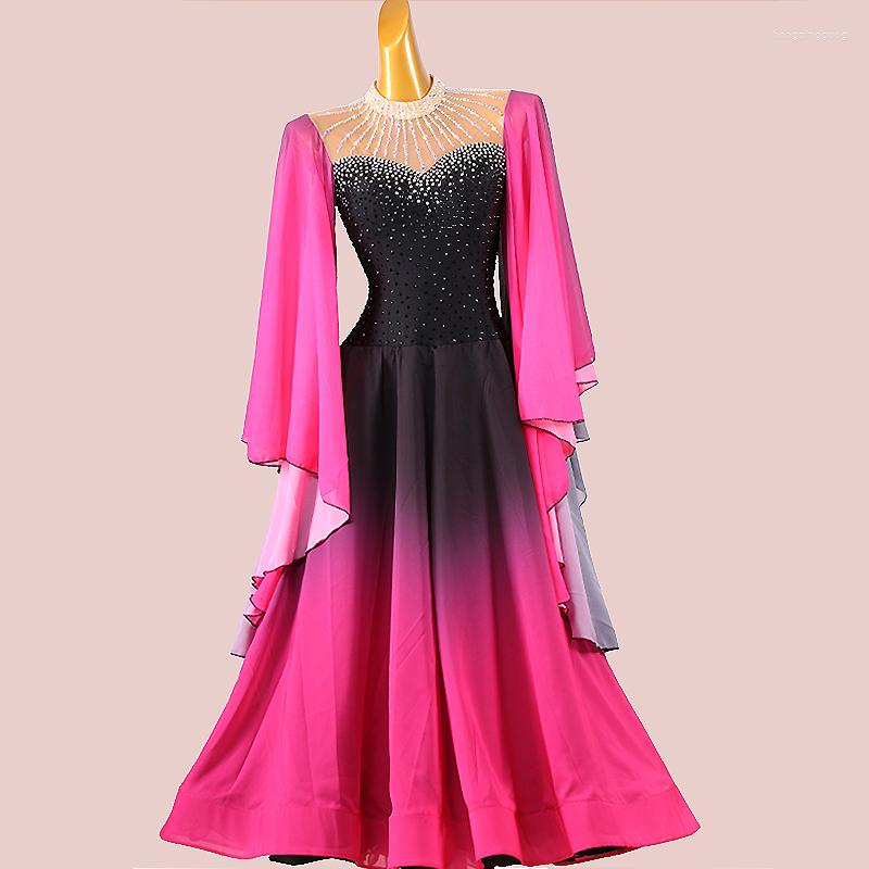 Stage Wear Modern Dance Dress Standard Ballroom Women Tango Waltz Competition Performance Costumes, Gradient color
Stage Wear Modern Dance Dress Standard Ballroom Women Tango Waltz Competition Performance Costumes, Gradient color