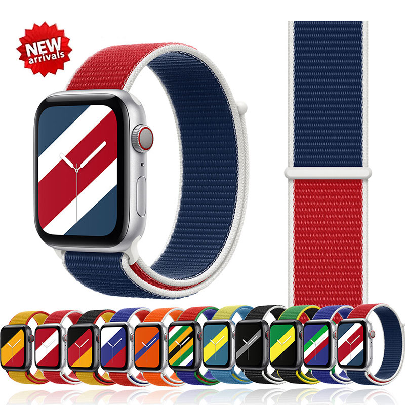 Dual Color International Series watchband for IWatch Series 8 7 6 SE Nylon Watch Band for Apple Watch Ultra 45mm 38mm 40mm 42mm 49mm
Dual Color International Series watchband for IWatch Series 8 7 6 SE Nylon Watch Band for Apple Watch Ultra 45mm 38mm 40mm 42mm 49mm