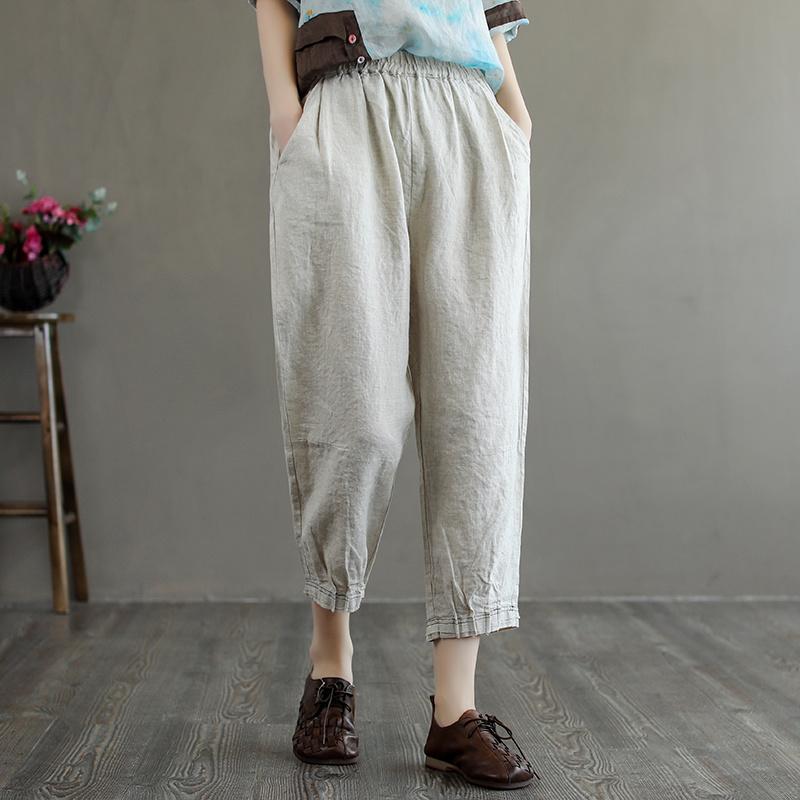 Women's Pants & Capris Original Solid Color Cotton And Linen Cropped Casual Summer Artistic Loose Plus Size All-Matching Slimming, Beige
Women's Pants & Capris Original Solid Color Cotton And Linen Cropped Casual Summer Artistic Loose Plus Size All-Matching Slimming, Beige
