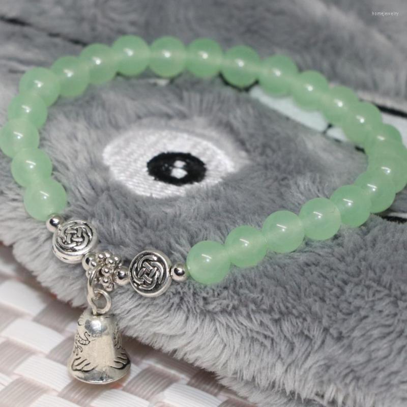 Strand Factory Price Exquisite 6mm Light Green Natural Jades Stone Chalcedony Round Beads Bracelet Women Jewelry 7.5inch B1936
Strand Factory Price Exquisite 6mm Light Green Natural Jades Stone Chalcedony Round Beads Bracelet Women Jewelry 7.5inch B1936