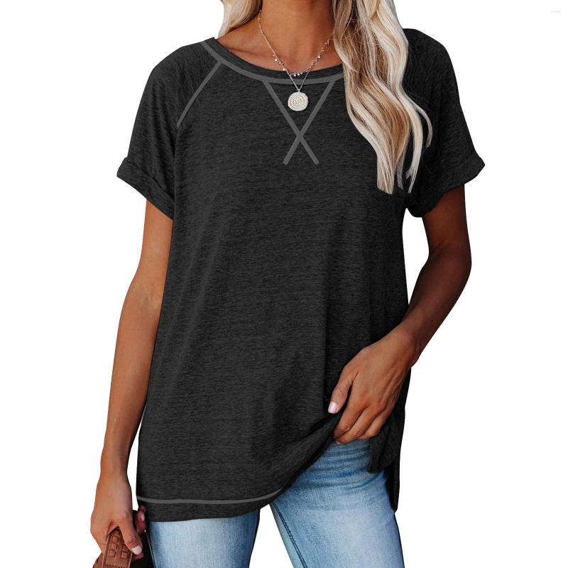 Women' T Shirts 2023 Women Casual Style T-shirt Adults Loose Solid Color Short Sleeve Round Neck Pullover, Black
Women' T Shirts 2023 Women Casual Style T-shirt Adults Loose Solid Color Short Sleeve Round Neck Pullover, Black