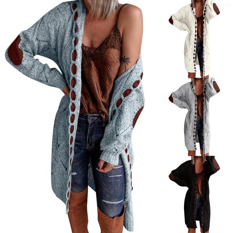 Women' Knits Fashion Women Oversized Knitted Cardigan Womens Sweater Patchwork Long Sleeve Open Front Knit Sweaters Coat Pockets, Bu
Women' Knits Fashion Women Oversized Knitted Cardigan Womens Sweater Patchwork Long Sleeve Open Front Knit Sweaters Coat Pockets, Bu