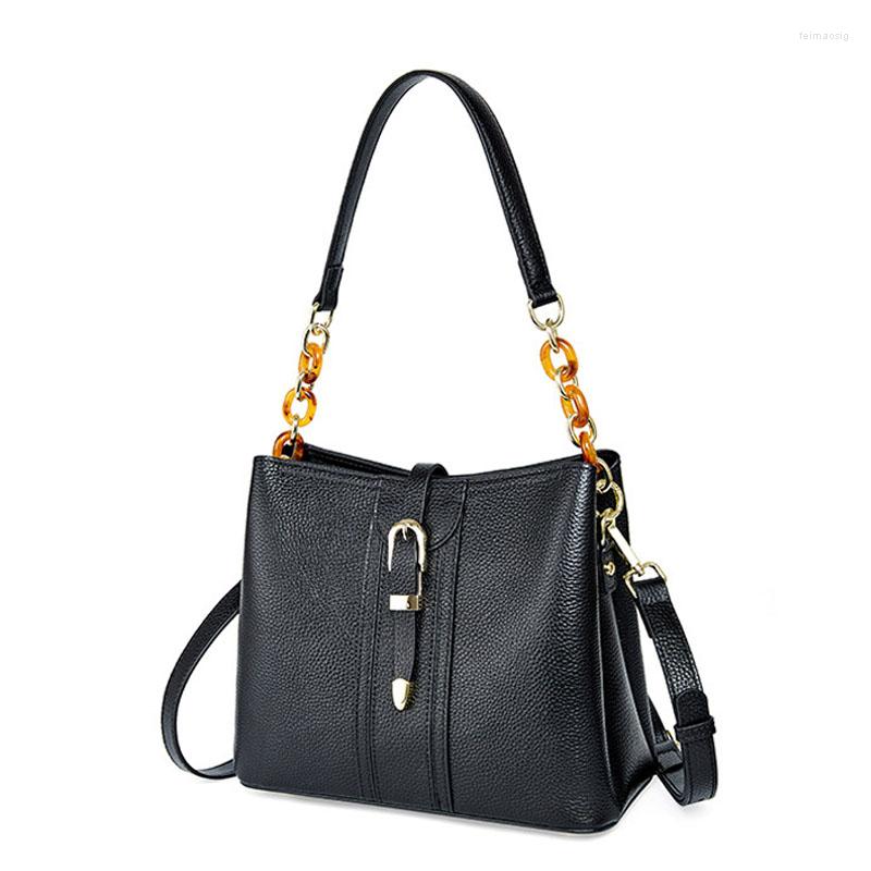 Evening Bags Genuine Leather 2023 Trendy Fashion All-Match Shoulder Bag Large Capacity Bucket High Quality Messenger, Black
Evening Bags Genuine Leather 2023 Trendy Fashion All-Match Shoulder Bag Large Capacity Bucket High Quality Messenger, Black