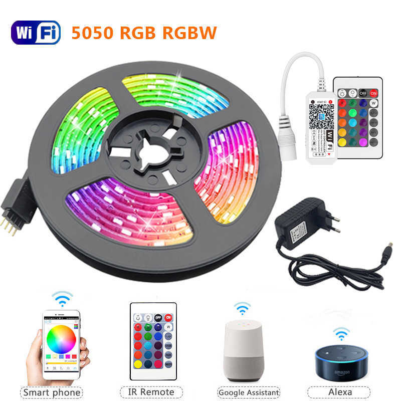 LED Strips 5m 10m 15m RGBW RGBWW RGB LED Strip Light 5050 SMD 2835 Flexible Ribbon Luces Room Light Decor DC12V IR WiFi Remote Contoller P230315
LED Strips 5m 10m 15m RGBW RGBWW RGB LED Strip Light 5050 SMD 2835 Flexible Ribbon Luces Room Light Decor DC12V IR WiFi Remote Contoller P230315