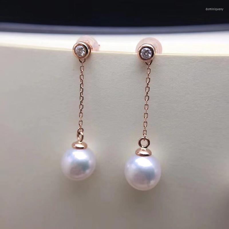 Dangle Earrings Sinya Au750 Gold Diamond Long Earring With Southsea Pearls 18k Chain Tassel Drop Fashion Deisgn Jewelry For Women
Dangle Earrings Sinya Au750 Gold Diamond Long Earring With Southsea Pearls 18k Chain Tassel Drop Fashion Deisgn Jewelry For Women