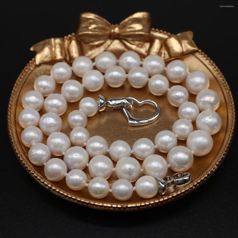 Chains Natural Round Shape Pearl Necklace Cultured Freshwater White Baroque Beads For Jewelry Women Gift Party
Chains Natural Round Shape Pearl Necklace Cultured Freshwater White Baroque Beads For Jewelry Women Gift Party