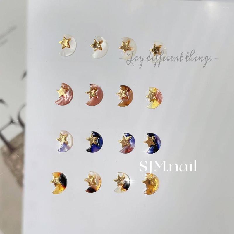 Nail Art Decorations 40pcs Japan Moon Star Shell Alloy Charms Natural Amber Jade Gold Ornament Kawaii R Girl Accessories For Fingertips
Nail Art Decorations 40pcs Japan Moon Star Shell Alloy Charms Natural Amber Jade Gold Ornament Kawaii R Girl Accessories For Fingertips